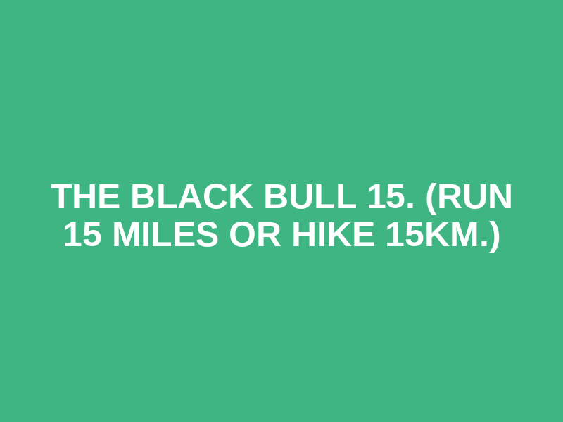 The Black Bull charity 10k Logo