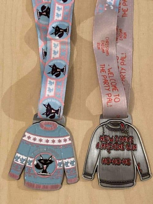 The Christmas Die Hard Marathon & Half Marathon Logo