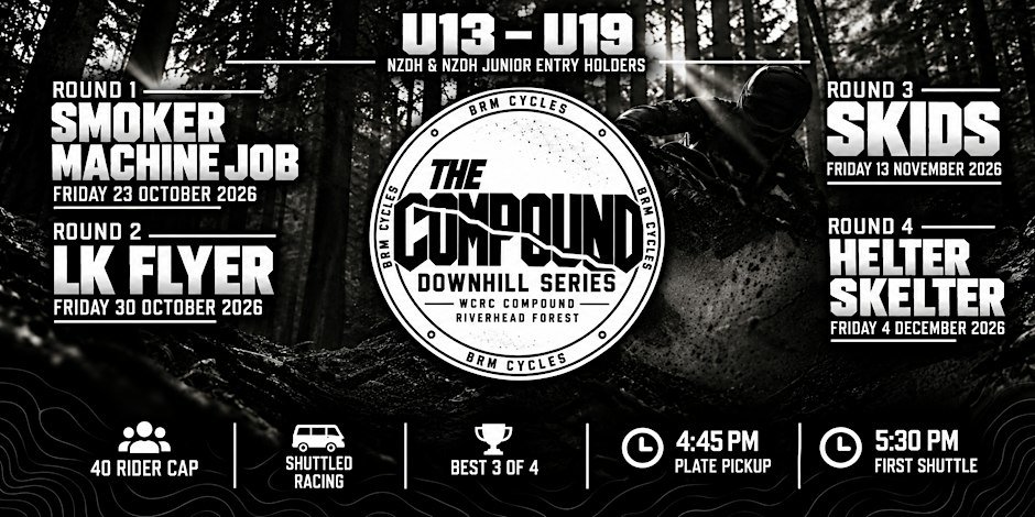 The Compound Downhill Youth Series 2026 (U13-U19) — Riverhead