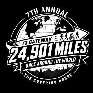 The Covering House 24,901-Mile Challenge, by F3 Gateway (STL) Logo