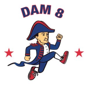 The DAM 8 Logo