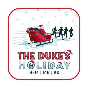 The Duke’s Holiday Half Marathon, 10K, and 5K Race Fest Logo