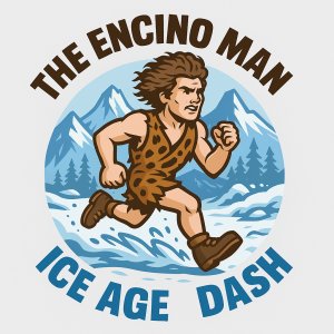 The Encino Man Ice Age Dash Logo