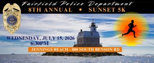 THE FAIRFIELD POLICE SUNSET 5K - Presented by Moneco Advisors Logo