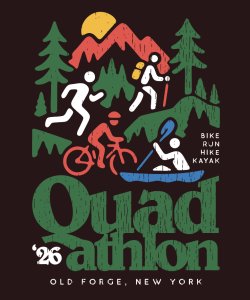 The Forge Quad -Athlon (Bike,Hike,Kayak,Run) Logo