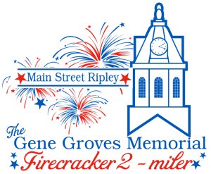 The Gene Groves Memorial Firecracker 2-miler Logo