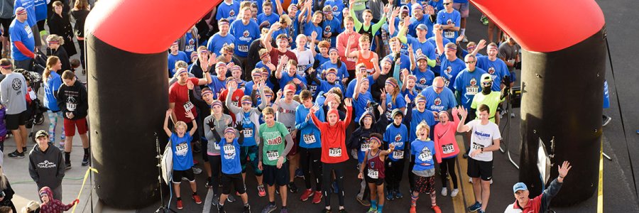 The Gobbler 10K, 5K, & Kids 1K Run Logo