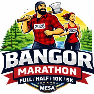 Bangor Marathon - Full/Half/10K/5K - Running Festival Logo