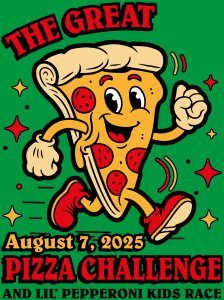 The Great Pizza Challenge 5K Logo