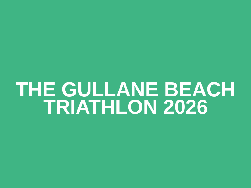 The Gullane Beach Triathlon 2026