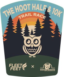 The Hoot Half Marathon & 10k Trail Race Logo