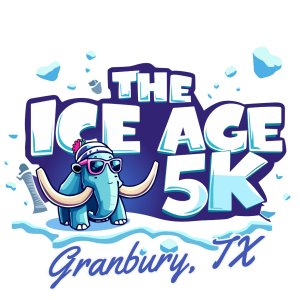 The ICE AGE 5K RUN, WALK or STROLL! Logo