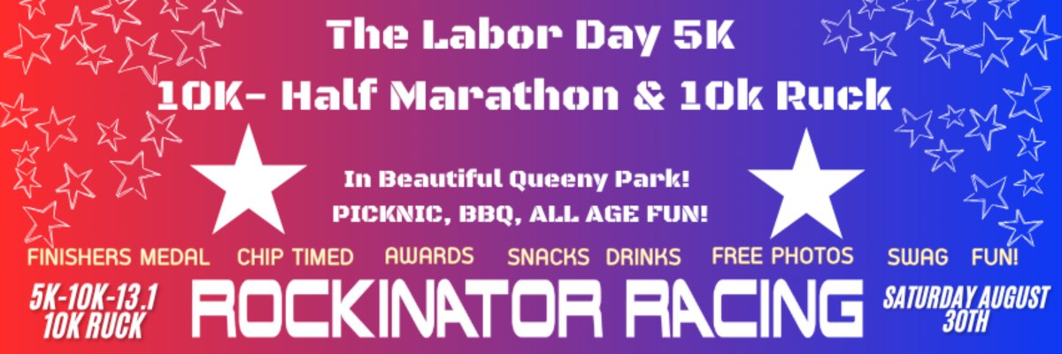 The Labor Day Slay 5K-10K-10K-RUCK & Half Marathon