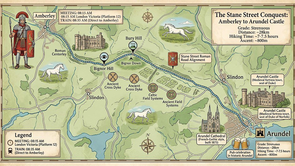 The Legionnaire's March: 28K Endurance Trail to Arundel Castle