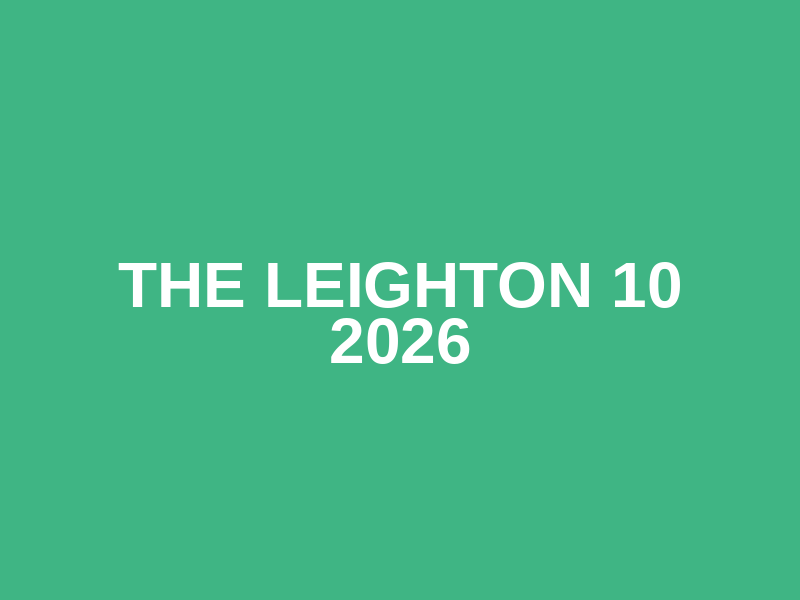 The Leighton 10 2026 Logo