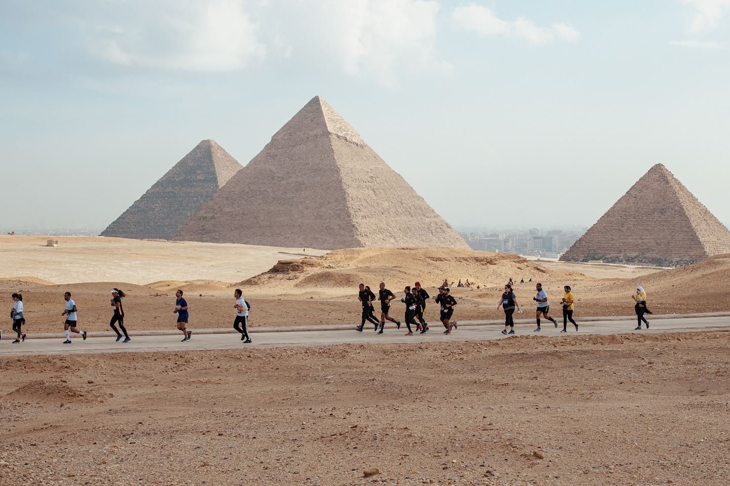 The Marakez Pyramids Half Marathon Logo