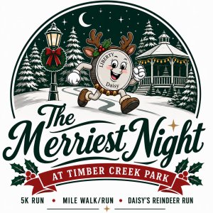The Merriest Night: Run & Holiday Festival Logo