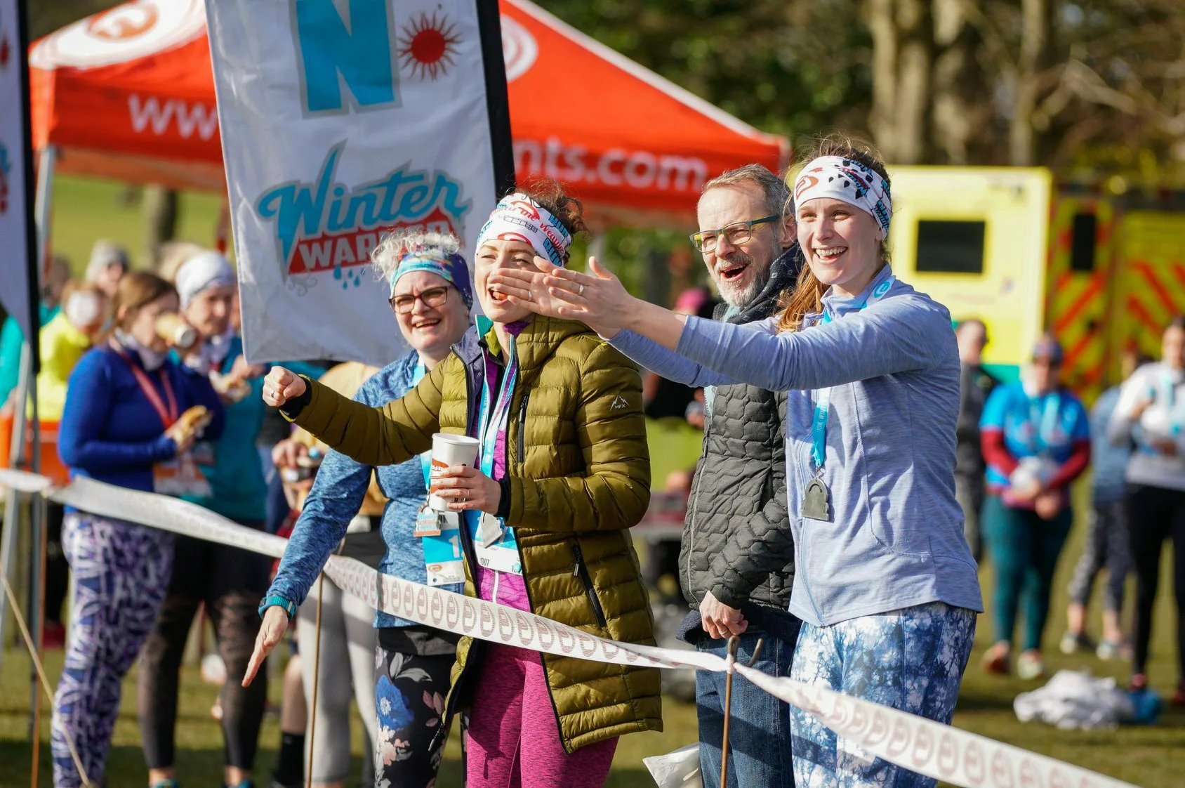 The Newcastle 5k, 10k and Half Marathon Winter Warmer Run Logo