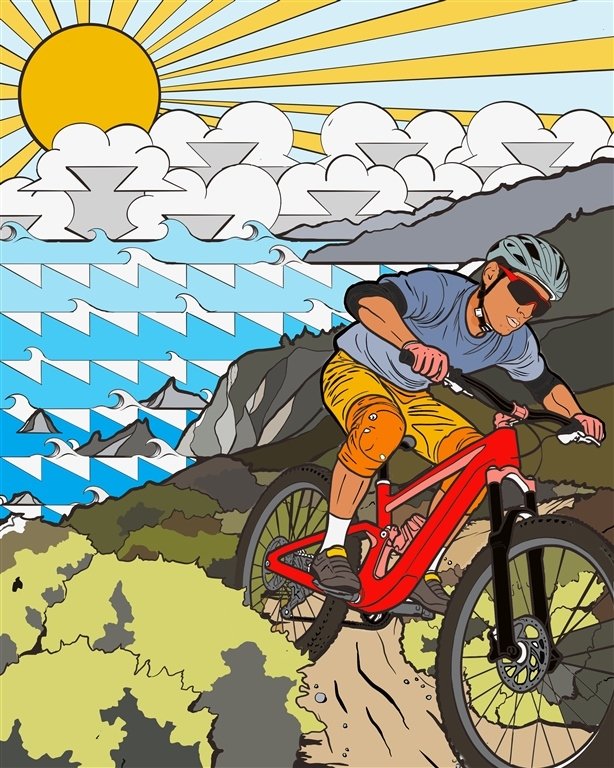 The Paradise Royale Mountain Bike Race Logo