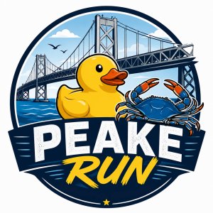 The Peake Run- Our Big Ducking 60th Anniversary Run at the Maryland Seafood Festival Logo