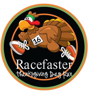 The Racefaster Thanksgiving Day Run Logo