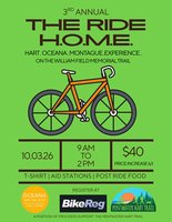 The Ride H.O.M.E. (Hart, Oceana, Montague Experience) Paved Rail Trail Ride Logo