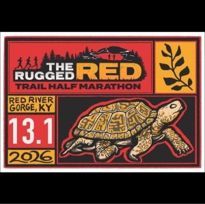 The Rugged Red Trail Half Marathon Logo
