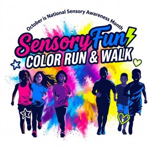 The Sensory Fun Color Run & Walk Logo