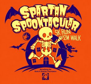 The Spooktacular 5k Presented by the Build a Spartan Foundation Logo
