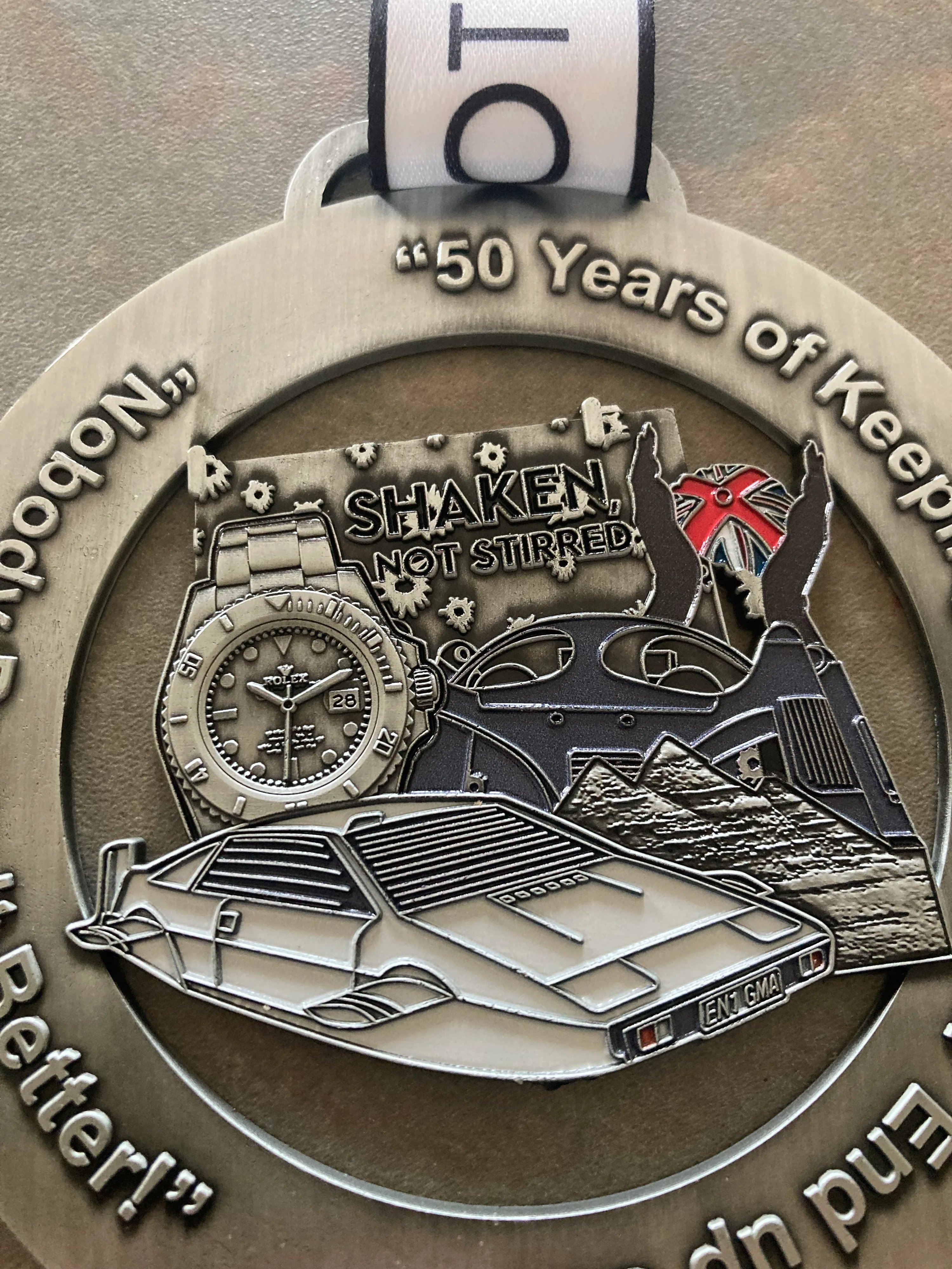 The Spy who loved me Marathons & Half Marathon Logo