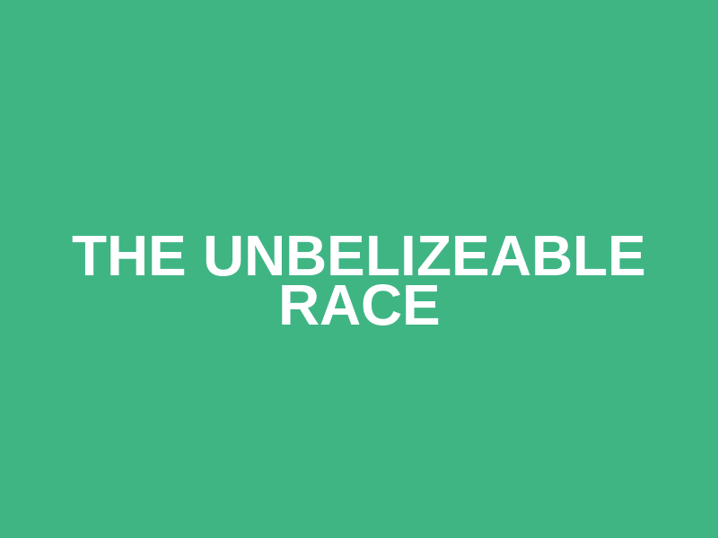 The unBelizeable Race Logo