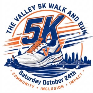 The Valley 5K Walk and Run Logo