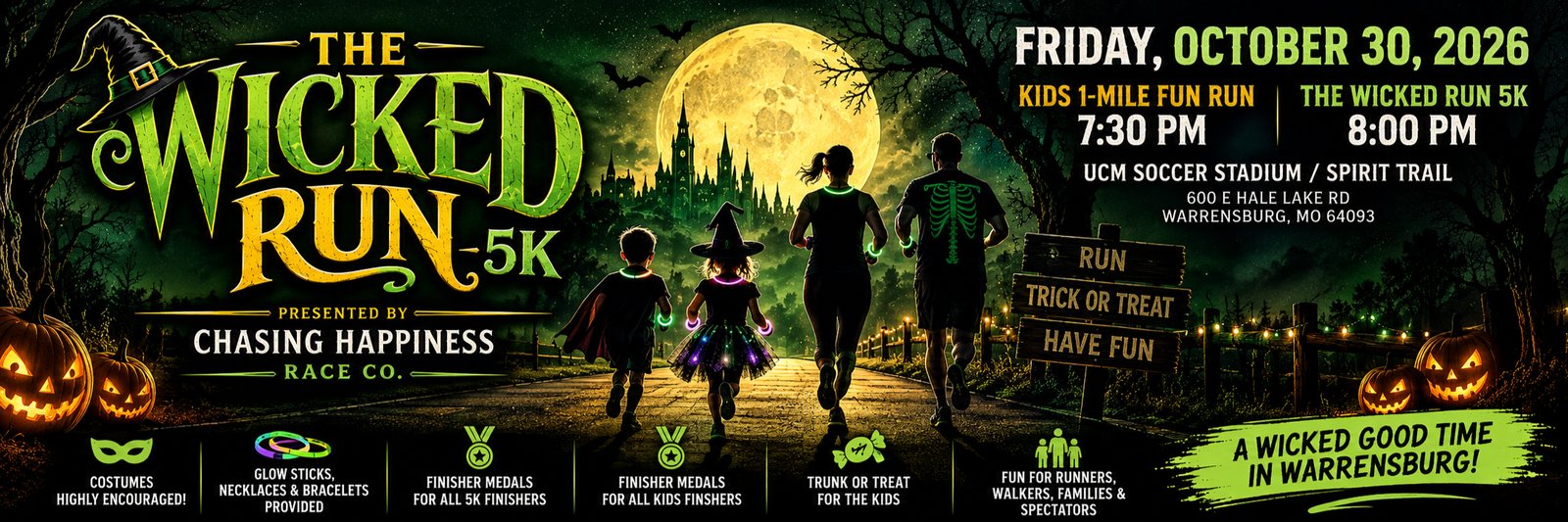 The Wicked Run 5K + Kids 1-Mile Fun Run