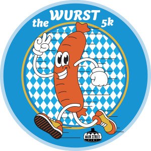 The Wurst 5K & 1 Mile Brat Trot Logo