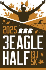 Three Eagle Half Marathon & 5K Logo