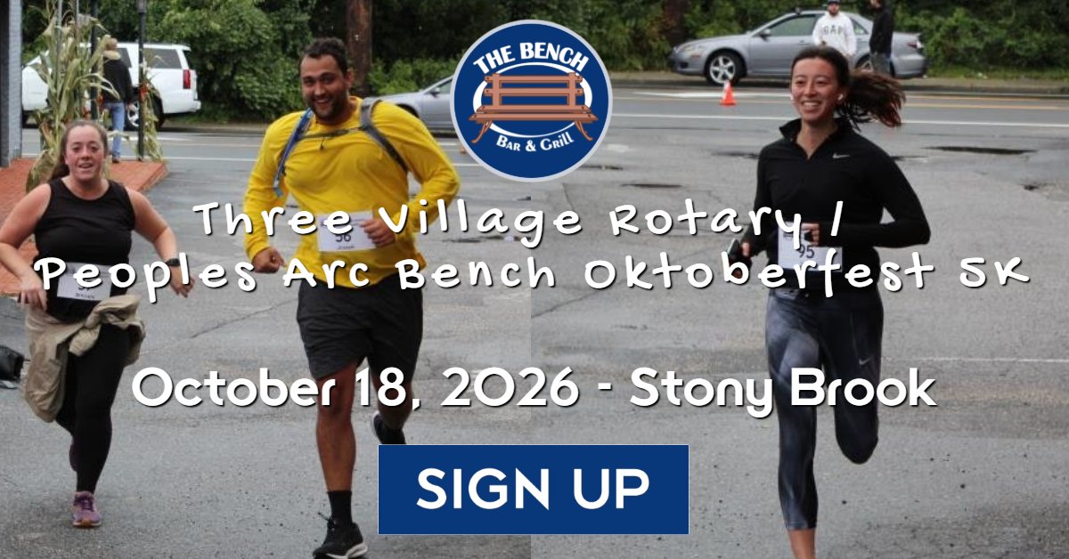 Three Village Rotary Bench Oktoberfest 5K Run/Walk 2026