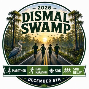 Tidewater Strider Dismal Swamp 50K / Marathon /Half Marathon/50K Relay Logo