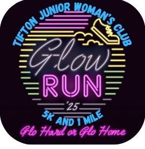 Tifton Junior Woman's Club GLOW RUN Logo