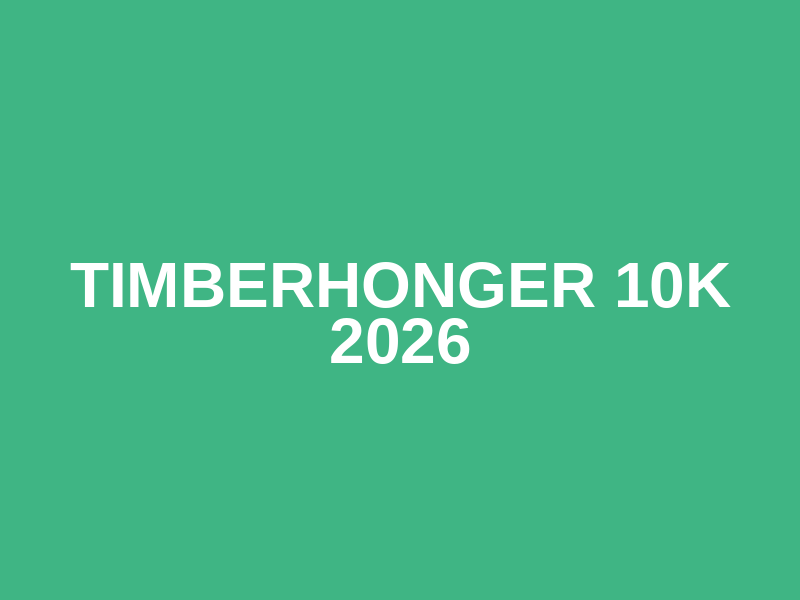 Timberhonger 10K 2026