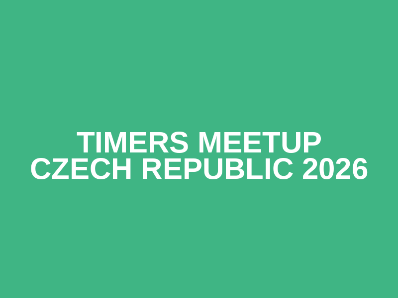 Timers Meetup Czech Republic 2026 Logo