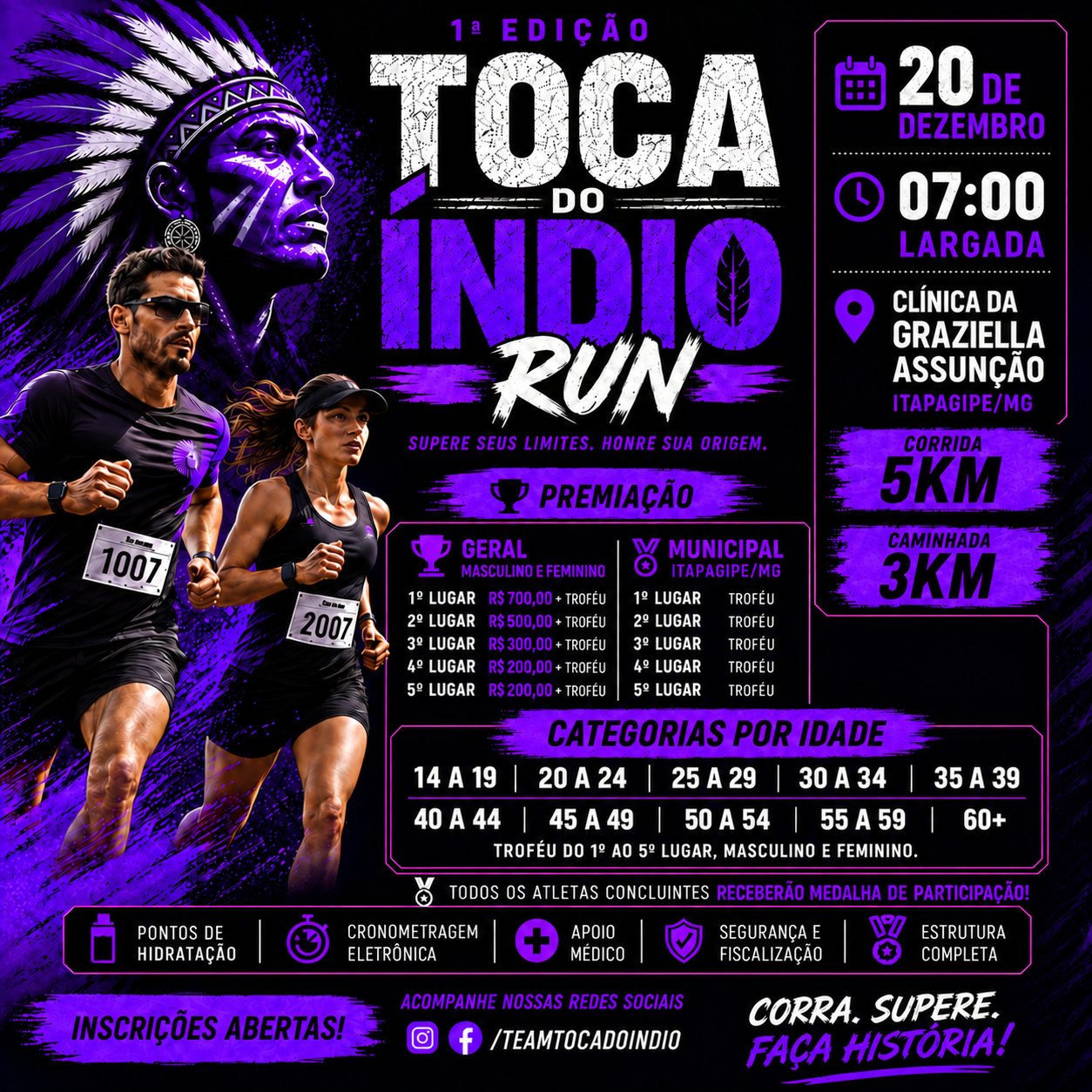 TOCA DO INDIO RUN - 1ª EDIÇÃO