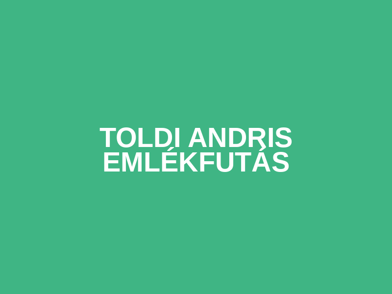 Toldi Andris Emlékfutás Logo