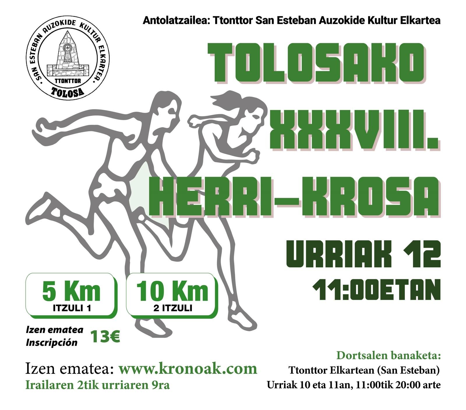 TOLOSAKO XXXVIII. HERRI KROSA