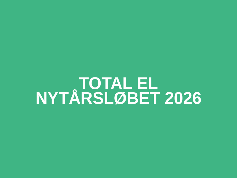 Total El Nytårsløbet 2026 Logo