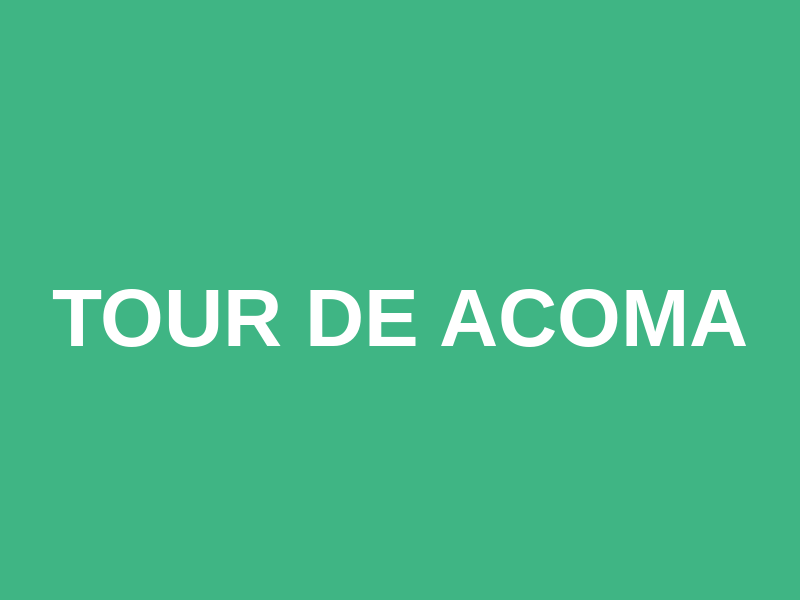 Tour de Acoma Logo