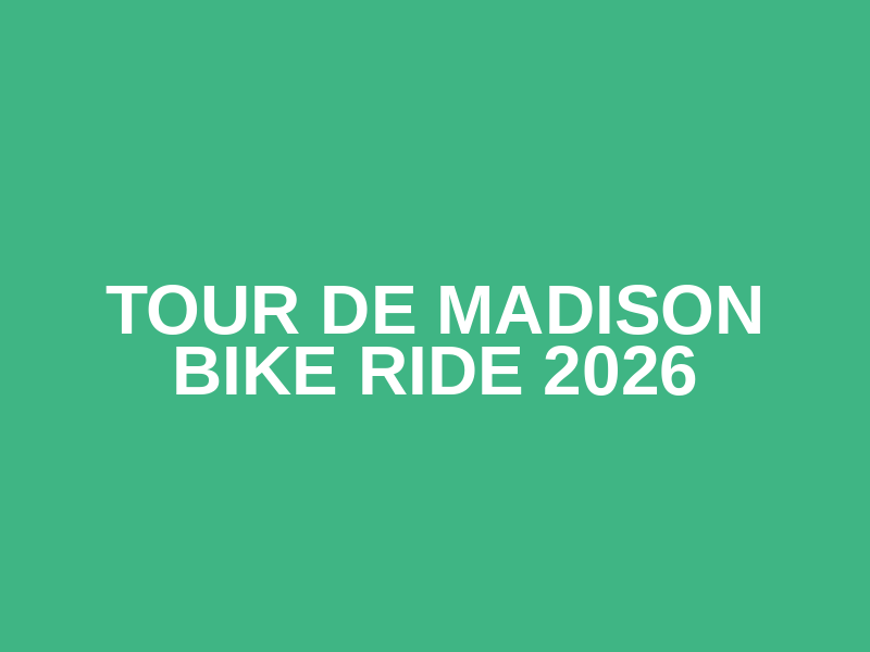 Tour de Madison Bike Ride 2026 Logo