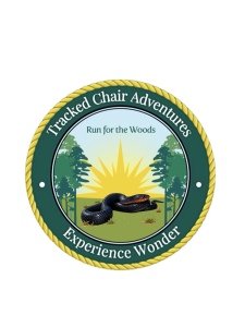 Tracked Chair Adventures  -- Run for the Woods Logo