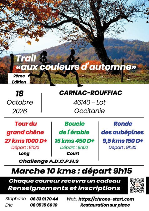 TRAIL AUX COULEURS D’AUTOMNE