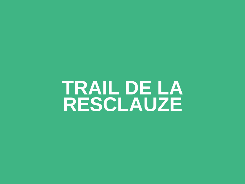 TRAIL DE LA RESCLAUZE Logo