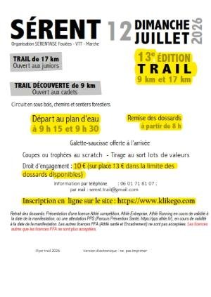 Trail DE SERENT